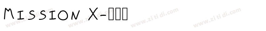 Mission X字体转换